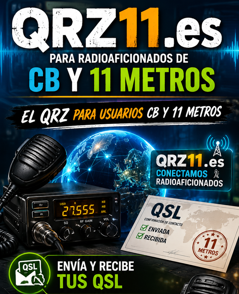 QRZ11.es NUEVO PORTAR QRZ para 11 metristas y CBEISTAS